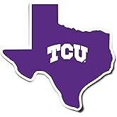 Desert Cactus Texas Christian University Sticker TCU Horned Frogs Vinyl Decal Laptop Water Bottle Car Scrapbook (State Border Sticker)