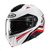 HJC i91 Tricus Modular Motorcycle Helmet with HJ-33 Pinlock Shield, DOT Approved (MC1, X-Large)