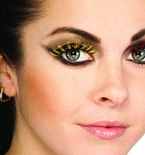 Rubies Costume False Eyelashes Black & Yellow Bumblebee