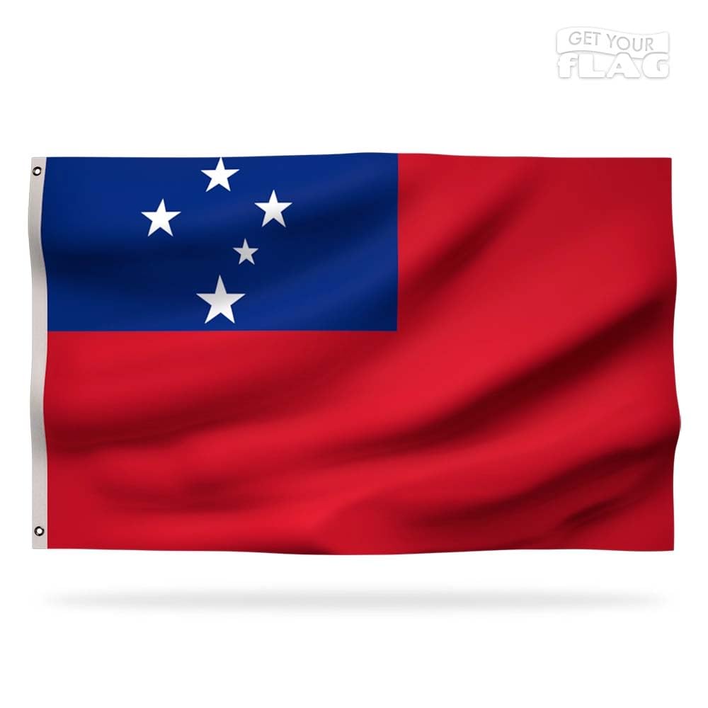 Samoa Premium Flag 150x90cm - Very Resistant and Excellent Quality Samoan Flag with 2 metal eyelets - Be proud of your colors ! — image 1