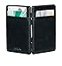 ARCK Ultra Slim Magic Wallet for Men and Women, Handmade Thin Leather Card Wallet, Incl. RFID Protection (Black) - Great Gift Idea
