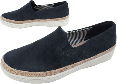 Amazon クラークス 400g 本革 スリッポン レディース Nvys Navy Uk4 23cm Clarks クラークス ローファー スリッポン