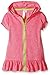 Pink Platinum Girls' Solid Zip Swim Cover-up