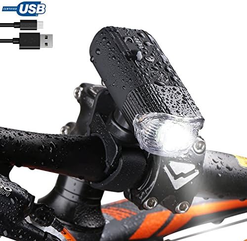 Bike Headlight, USB Rechargeable Bike Lights + Power Bank, Super Bright 4000mAh/1000 Lumens Bicycle Lights, 5 Light Modes with Daytime Mode, IP65 Wateproof LED Flashlight for Cycling,Commuting,Riding