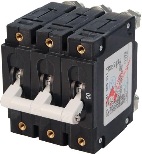 Blue Sea Methods C-Collection Triple Pole Toggle Circuit Breakers