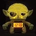 BulbBotz Star Wars 2020206 Yoda Kids Light up Alarm Clock | Green/Brown | Plastic | 3.5 inches Tall | LCD Display | boy Girl | Official