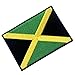 Jamaica Flag Embroidered Emblem Rasta Jamaican Rastafarian National Iron On Sew On Patch