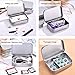 Hotop 12 Pack 3.75 by 2.45 by 0.8 Inch Silver Metal Rectangular Empty Hinged Tins Box Containers with Lids Mini Portable Box Small Storage Kit, Home Organizer