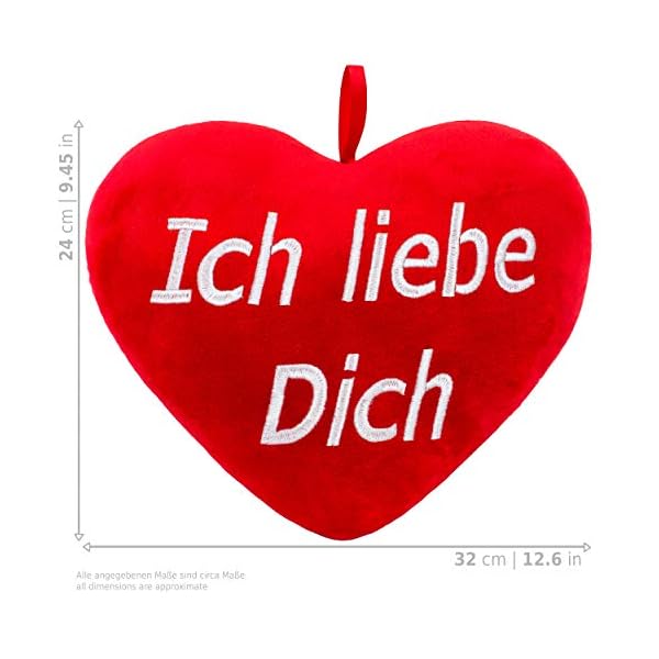 Brubaker XXL Teddybär 100 cm Hellblau mit einem Ich Liebe Dich Herz Stofftier Plüschtier Kuscheltier – Bild 5