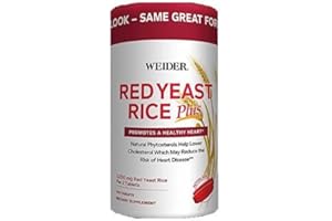 Weider Red Yeast Rice Plus with Phytosterols 1200 mg per 2 Tablets - 240 Tablets