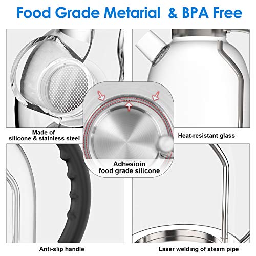 KettlesElectricGlassWaterKettle, ASCOT Tea Heater & Hot Water