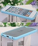 iPod 6 Case iPod 5 Case Premium Anti-Scratch Clear Slim Back Panel [Bend Resistant] with Shock Absorbent TPU Hybrid Bumper Protection [Heavy Drop Protection] Case For 2012/2015 Apple iPod 5th 6th (Blue)