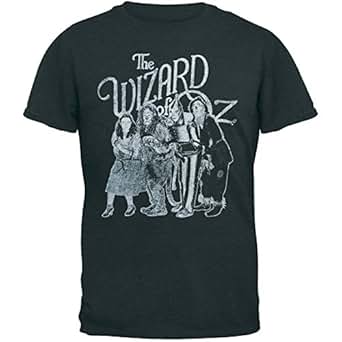 Amazon.com: Wizard of Oz - Mens Distressed Group Soft T-shirt X-Large Grey: Clothing