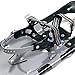 ALPS Snowshoes for Men Women with Pair Anti-Shock Adjustable Snowshoeing Pole + Free Carrying Tote Bag, carbon steel Toe