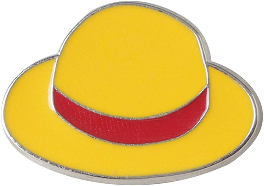 Zhongyanxin Cartoon Anime One Piece Luffy Hat Skull Figures Brooch Pins Lapel Badge for Clothing Backpack Decoration Gift