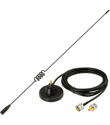 Antenna Magnetica UT-108 SMA-F Per Radio Baofeng UV-5R, KG-UVD1, TG-UV2 – Lunga, UHF/VHF