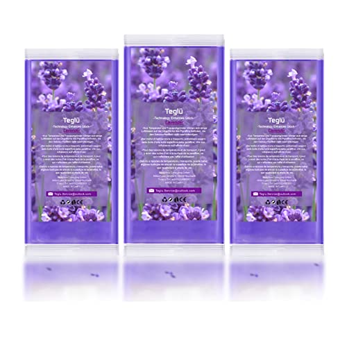 Teglu Paraffin Wax 3 x 450G (1350g) for Paraffin Baths for Hands and Feet, Lavender | For hands and feet, dry skin