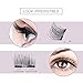 Vassoul Dual Magnetic Eyelashes, 0.2mm Ultra Thin Magnet, Light weight & Easy to Wear, Best 3D Reusable Eyelashes with Applicator (8 PC with Tweezers)
