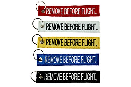 Apex Imports 5X Remove Before Flight Color Multi-Pack Combo Key Chain Motorcycle ATV Car Truck Keychain