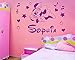 Personalized name Minnie Mouse Vinyl Wall Sticker Kids Art Wall paper Decal For Nursery Room custom name-You select Name and Color