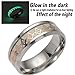 SUNSCSC Luminous Biker Ring Stainless Steel Gold Vintage Freemason Masonic Jewelery Band (12)