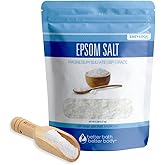 Epsom Salt 5 Lb Bulk Bag USP Grade Unscented with Bamboo Scoop