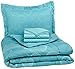 Amazon Brand – Pinzon 5-Piece Bed In A Bag - Twin, Industrial Vintage Teal