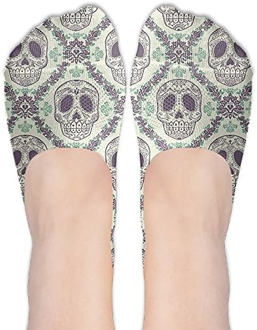 Suger Skull Low Cut No Show Casual Crew Ankle Socks