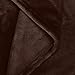 Amazon Brand – Pinzon Velvet Plush Blanket - Throw, Chocolate