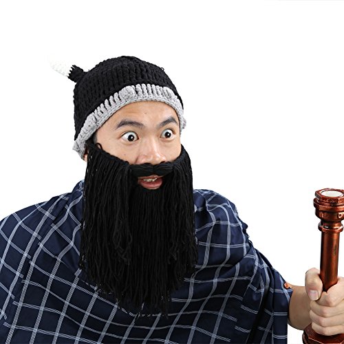 Zicac Costume Headwear Hats Hallowmas Cosplay Ghost Halloween Viking Beard Mustache - Image 6