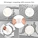 400 Pieces 0.78 Inch Diameter Sticky Magic Dots Nylon Fabric Sticky Back Coins Hook and Loop Adhesive Fastener Circles 200 Pairs,White (1000Pieces)