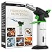 Spicy Dew Blow Torch - Creme Brulee Torch - Refillable Professional Culinary Kitchen Torch with Safety Lock and Adjustable Flame - Micro Butane Torch with Fuel Gauge - Cooking Food Torch primary