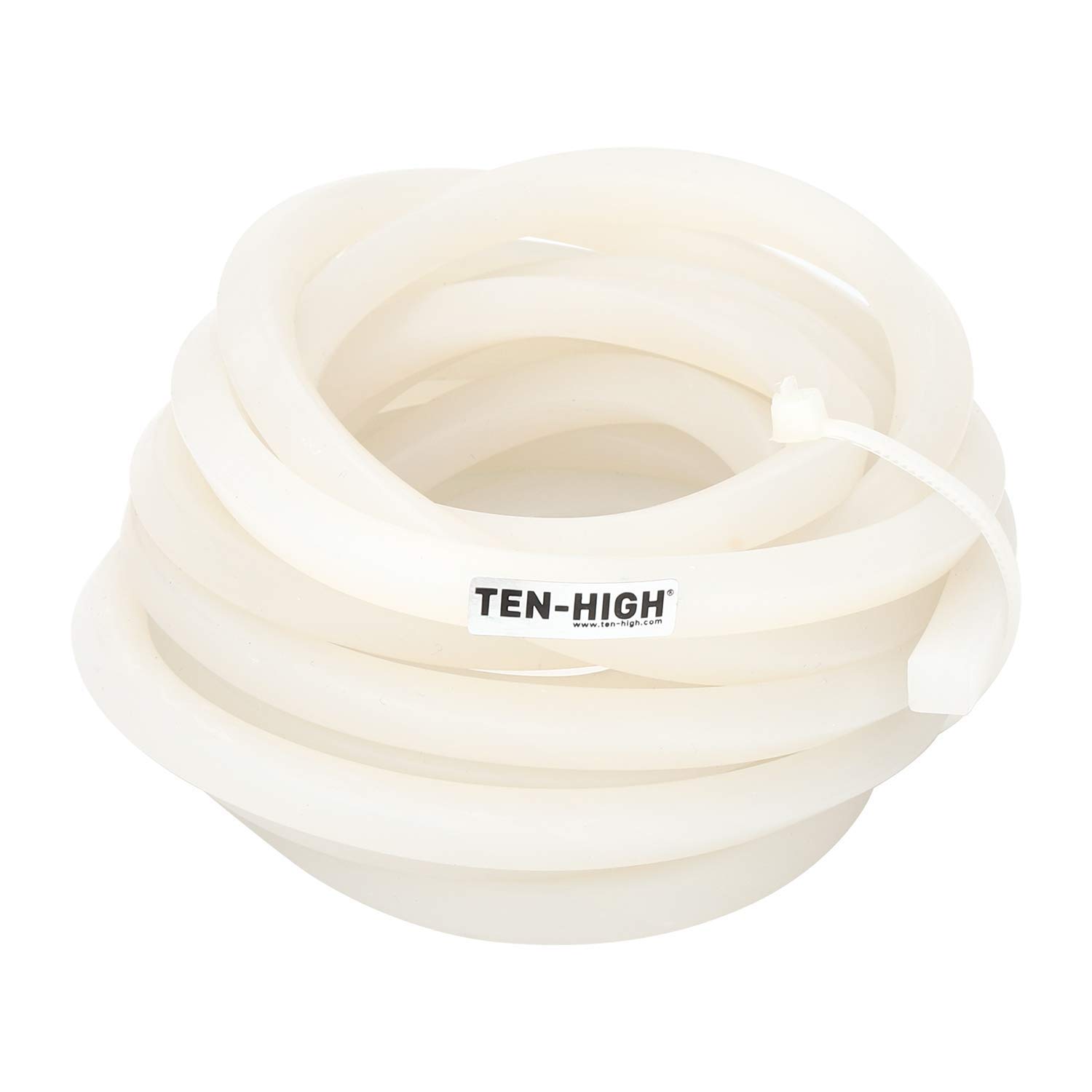 TEN-HIGH Square Solid Silicone Seal Strip Size: 10mm x 20mm, Length 5 Meter Sealing Silicone Rubber Strips