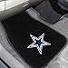 FANMATS 10316 NFL - Dallas Cowboys 2-pc Embroidered Car Mat Set | Black | 17