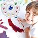CENTSTAR 30 Pcs Round Paint Tray Palettes Plastic for Acrylic Oil Watercolor Craft DIY Art Painting Palettes, White (30 PCS)