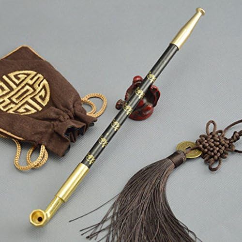 Tobacco pipe MXJ61 Long Rod Tobacco Bags Brass Smoke Pot Handmade Smoking Pipe 26cm (Color : Cigarette type)