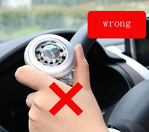 Gogolan Power Handle Car Steering Wheel Suicide Spinner Accessory Knob for Vehicle (black)
