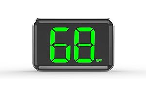 LIIIYUAN GPS Digital Speed Meter with MPH ，Car Head Up Display for All Cars, USB Cable Plug & Play