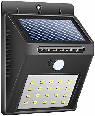 Solar Outdoor Light, Targher 20 LED Waterproof Solar Sensor Light, Bright Solar Security Light for Porch Patio Yard Garden Walkways Deck