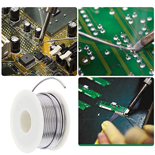 ChgImposs 63/37 Tin Lead No-clean Rosin Core Solder Wire with 2% Flux and Low Melting Point for Electric Soldering Iron and DIY (100g, 1.8mm)