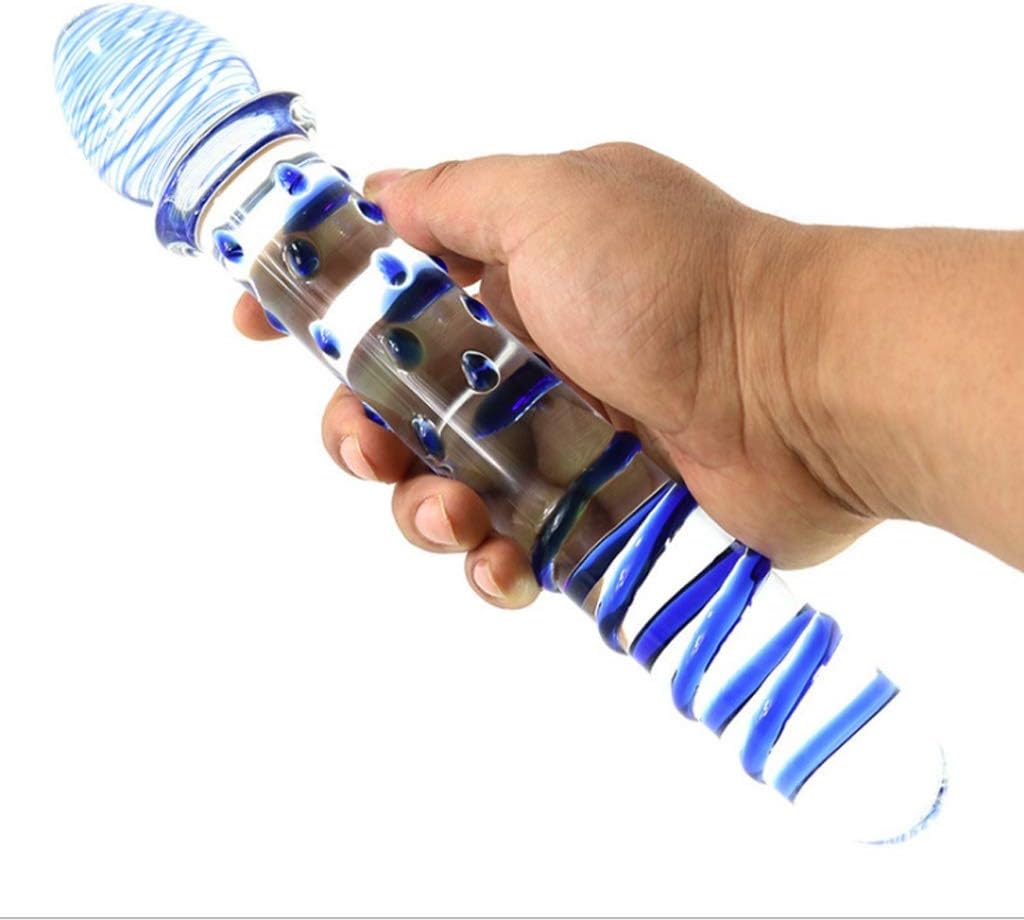 MRK Crystal Glass Pleasure Wand Dido Personal G-spott Massage Sticks Tools Comfort Insert Toy for Muscle Stimulating T-Shirt Cold and Warm Therapy Tool Sunglasses