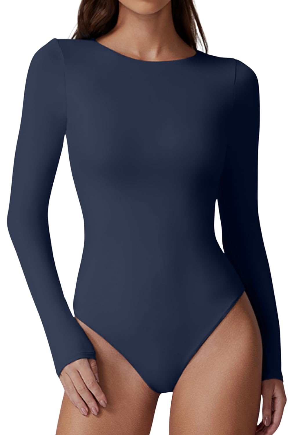 MANGOPOP Women's Sleeveless Bodysuit - Scoop Neck, Double Lined, Snap Button Closure, Stretchy Basic Tank
