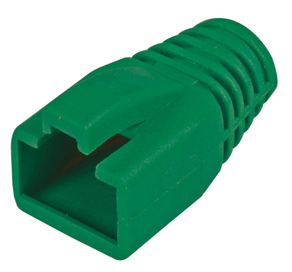 PRO SIGNAL RJ45 Strain Relief Boots, Green, Pack of 5 – Protect and Extend Cable Life — image 1