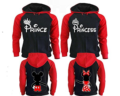 Couple Hoodies King Queen Prince Princess Hoodie Hoodie Clearance