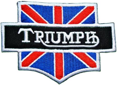 Triumph Motorcycles UK Flag Vintage Bikes Racing Team Jacket BT02 Patches