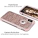Vofolen Bling Case for iPhone Xs Max Case Glitter Cover Full-Body Protection Heavy Duty Hybrid Protective Hard Shell Silicone Rubber Armor with Front Bumper for iPhone Xs Max 10S Max (Rose Gold)