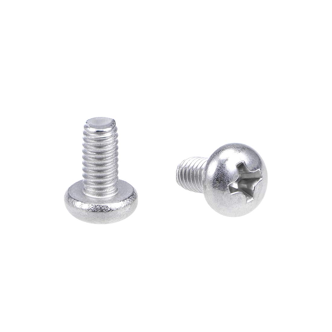 sourcing map M4x8mm Machine Screws Pan Phillips Cross Head Screw 304 Stainless Steel Fasteners Bolts 30Pcs