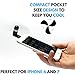 Premium Pocket Size Portable Cooling Fan For Apple 8 Pin Lighting Devices - Suitable For iPhone 5, 5s, 6, 6s, 6s+, iPod Touch and iPad (Black)