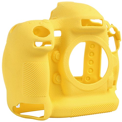 STSEETOP Case Compatible with Nikon D4/D4S, Professional Silicion Rubber Camera Housing Case Cover Detachable Antiscratch Shockproof Full body Protective case for Nikon D4/D4S(Yellow)