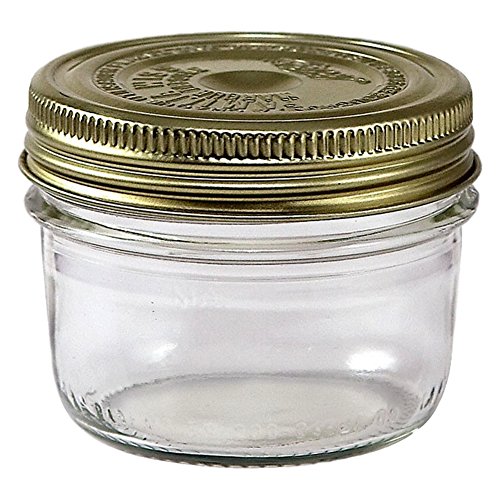 8 Le Parfait Familia Wiss Terrines - Wide Mouth French Glass Mason Jars - Zero Waste Packaging (8, 200ml - 7oz - Half Pint)